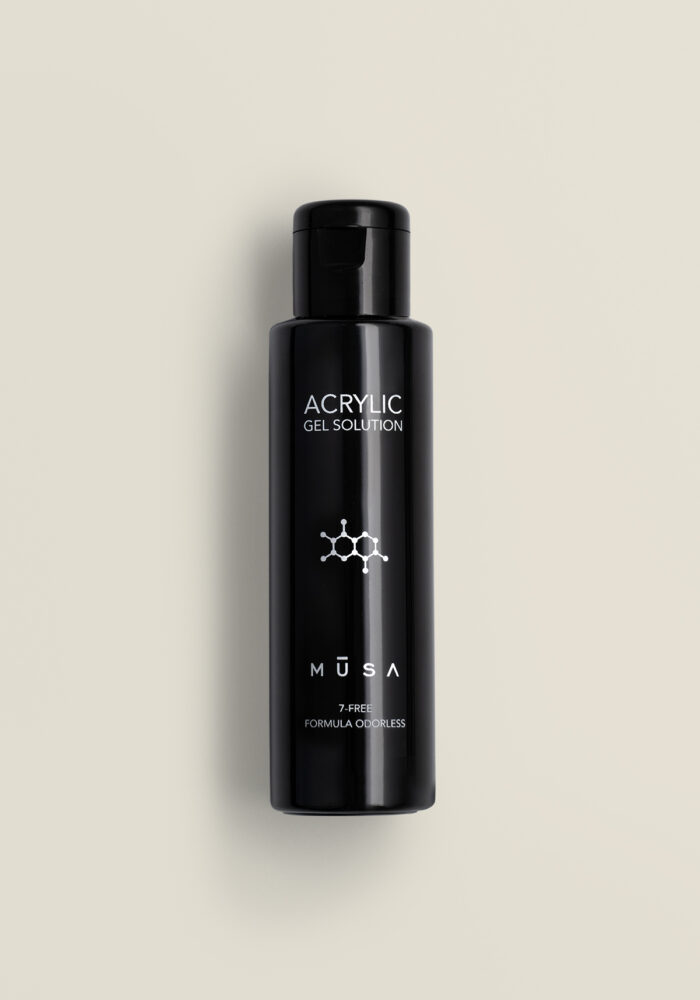Acrylic Gel Solution течност за полигел – професионален безмирисен разтвор за моделиране на акрил гел, улеснява оформянето без разтичане и без ограничение във времето, подходящ за UV/LED система, 100 ml / 500 ml