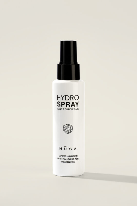 Hydro Spray хидратиращ спрей за ръце и нокти – професионална двуфазна грижа с хиалуронова киселина, кератин и масло от макадамия, подхранва, възстановява и укрепва ноктите, 100 ml