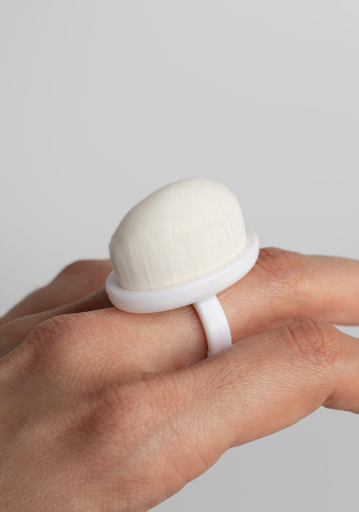 MUSA Nails пръстеновидна четка за прах – мека nail dust brush четка за почистване на прах след пилене и маникюр