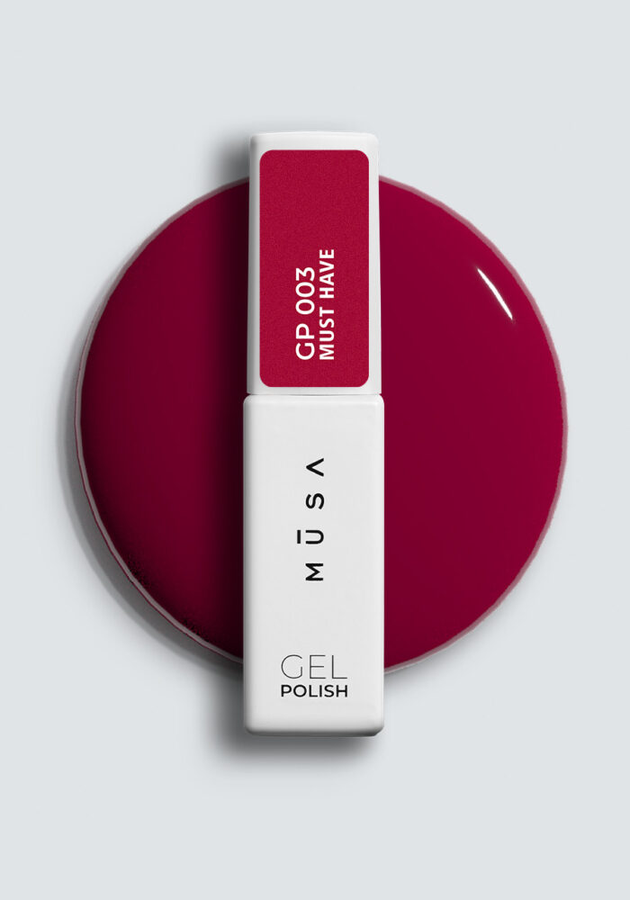 гел лак Musa Nails GP001 с плътно покритие и силна пигментация за професионален маникюр с дълготраен ефект